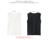 胸元レースVネックパールボタンニットトップス［N1369］ 胸元レース Vネック | KOBE LETTUCE | 詳細画像9 