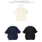 [ オフィスカジュアル ]アンチピリングスカラップポロニットトップス［N1376… | KOBE LETTUCE | 詳細画像12 