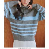 ボーダージップニット［N1394］ ハーフジップボーダーニット レディース | KOBE LETTUCE | 詳細画像4 