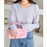 サックスグレー | カシミアタッチニット レディース 長袖 | KOBE LETTUCE