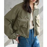 カーキ | デザインポケットシャーリングスリーブブルゾン［K1442］ ブルゾン ジャケット | KOBE LETTUCE