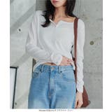 アイレットリブヘンリーネックトップス［C7797］ ヘンリーネック トップス | KOBE LETTUCE | 詳細画像4 