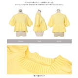 ケーブルスリーブペプラムニットトップス［N1312］ ペプラムトップス ニット | KOBE LETTUCE | 詳細画像17 