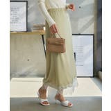 ミント | 選べる2タイプミディorロング裾レースサテンスカート［M4360］ 裾レース サ… | KOBE LETTUCE