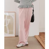 ピンク | 選べるサイズ 防シワウエストゴムワイドパンツ［M4366］ シワになりにくい | KOBE LETTUCE