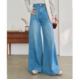 ライトブルー | ストレッチワイドバギーデニムパンツ［M4398］ ワイド バギー | KOBE LETTUCE