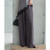 チャコール | センターシームストレッチワイドパンツ［M4403］ ワイドパンツ センターシーム | KOBE LETTUCE