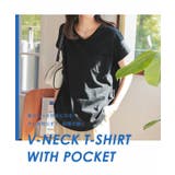 汗じみ防止 UVカット ポケット付きVネックTシャツ | KOBE LETTUCE | 詳細画像7