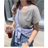 汗じみ防止 UVカット ポケット付きVネックTシャツ | KOBE LETTUCE | 詳細画像12