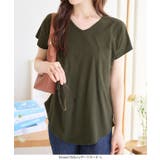 汗じみ防止 UVカット ポケット付きVネックTシャツ | KOBE LETTUCE | 詳細画像10
