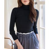 ブラック | ハイネックハイゲージニット［N1329］ ニット ハイネック | KOBE LETTUCE