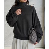 グレー | ハイネックニット×ボートネックニットトップス［N1336］ | KOBE LETTUCE