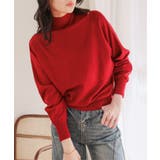 レッド | ハイネックニット×ボートネックニットトップス［N1336］ | KOBE LETTUCE