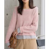 ピンク | モヘアタッチレイヤード風ニットトップス［N1342］ | KOBE LETTUCE