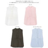 ケープカラーノースリーブシャツ［C7230］ | KOBE LETTUCE | 詳細画像9 