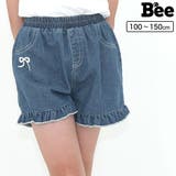 デニムパンツ ショート丈 刺繍 | 子供服Bee | 詳細画像1 