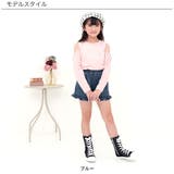 デニムフリルショートパンツ ウエストゴム リボン | 子供服Bee | 詳細画像3 