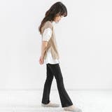 フレアパンツ 子供服 キッズ ガールズ 女の子 春 秋 ロングパンツ リブ地 | 子供服Bee | 詳細画像9