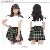 チェックシャツ風スカート ショート丈 ミニ丈 | 子供服Bee | 詳細画像3