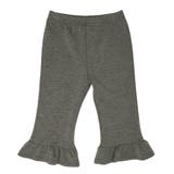 裾フリル×N杢チャコール | ハーフパンツ 伸縮性 ストレッチ | 子供服Bee