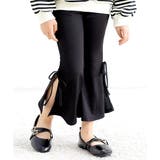 リボンブラック | リボンフレアパンツ 子供服 キッズ 女の子 春 夏 韓国子供服 | 子供服Bee