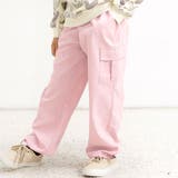 ピンク×裾口ドローコード | カーゴパンツ パラシュートパンツ ポケット | 子供服Bee