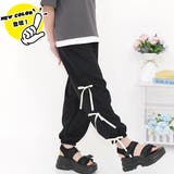 ブラック×3連リボン | カーゴパンツ パラシュートパンツ ポケット | 子供服Bee