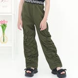 ダークカーキ×シャーリング | カーゴパンツ パラシュートパンツ ポケット | 子供服Bee