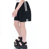 ブラック×ライン | カーゴパンツ ポケット ウエストゴム | 子供服Bee