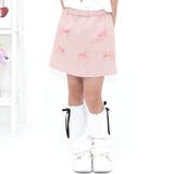 ピンク | リボンスカート風パンツ スカパン キュロット | 子供服Bee
