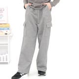 杢グレー×カーゴ | カーゴパンツ スウェット風 ポケット | 子供服Bee