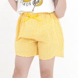 イエローギンガム | ショートパンツ ポケット リボン | 子供服Bee