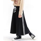 ブラック | ライン入りスカート 子供服 キッズ 女の子 春 秋 冬 韓国子供服 | 子供服Bee