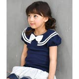 セーラーTネイビー地 | 半袖トップス 子供服 キッズ 女の子 春 夏 秋 セーラー 韓国子供服 | 子供服Bee