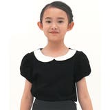 丸衿ブラック地 | デザイントップス 7type リボン | 子供服Bee