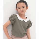 丸衿チャコール地 | デザイントップス 7type リボン | 子供服Bee