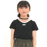 配色リボン×ブラック地 | デザイントップス 7type リボン | 子供服Bee