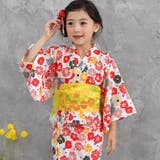 セパレートタイプ×白地古典花柄 | 浴衣3点セット 綿100％ 簡単 | 子供服Bee
