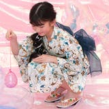 白地×丸菊 | 浴衣3点セット 綿100％ 簡単 | 子供服Bee