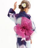 紺地×花火 | 浴衣3点セット 綿100％ 簡単 | 子供服Bee