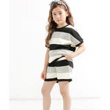 ブラックボーダー | 半袖セットアップ 子供服 キッズ ガールズ 女の子 春 夏 韓国子供服 | 子供服Bee