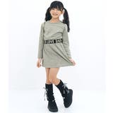 杢グレー | セットアップ クロップド丈トップス ミニスカート | 子供服Bee