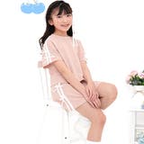 くすみピンク地 | セットアップ クロップド丈トップス ミニスカート | 子供服Bee