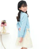 ライトブルー | リボンワンピース チュール チェック柄 | 子供服Bee