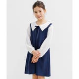 袖切替×ネイビー | フォーマルワンピース セレモニー 入園 | 子供服Bee