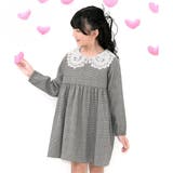 レース襟×グレーチェック柄 | フォーマルワンピース セレモニー 入園 | 子供服Bee