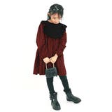 ブラック×レッドチェック | 長袖ワンピース 子供服 キッズ 女の子 春 秋 冬 韓国子供服 | 子供服Bee