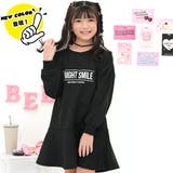 BRIGHT SMILE×ブラック | マーメイドワンピース 美シルエット ロゴ | 子供服Bee