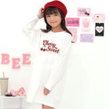 CherrySweet×ホワイト | プリントワンピース 綿100% 長袖 | 子供服Bee
