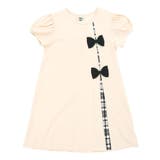 アイボリー | リボンワンピース 半袖 切替え | 子供服Bee